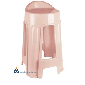 چهارپایه پشتی دار پلاستیک ناصر 1214