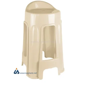 چهارپایه پشتی دار پلاستیک ناصر 1214