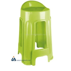 چهارپایه پشتی دار پلاستیک ناصر 1214