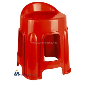 چهارپایه پشتی دار پلاستیک ناصر 1213
