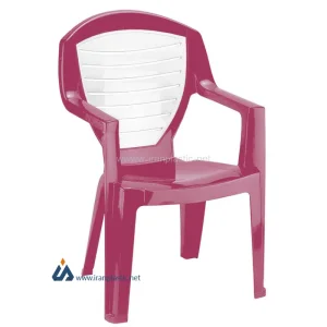 صندلی پایه پلاستیکی دو رنگ پلاستیک ناصر 884