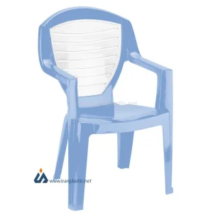 صندلی پایه پلاستیکی دو رنگ پلاستیک ناصر 884