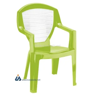 صندلی پایه پلاستیکی دو رنگ پلاستیک ناصر 884