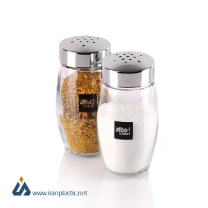 نمک پاش بارلی درب کروم زیباسازان پلاستیک کد 13016