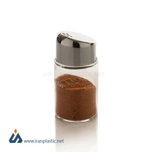 نمک پاش سرکج درب کروم زیباسازان پلاستیک سایز یک کد 13034