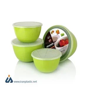 ست کاسه خروشان دربدار زیباسازان پلاستیک کد 32118