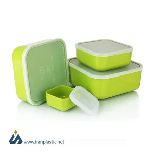 ست کاسه چهار عددی سیکاس دربدار زیباسازان پلاستیک کد 32066