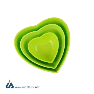 کاسه قلب سه سایز زیباسازان پلاستیک کد 32143