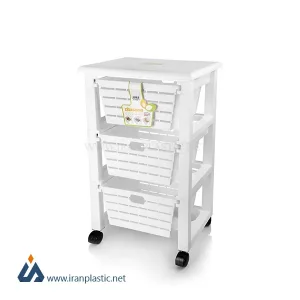 جای پیاز و سیب زمینی کابان سه طبقه زیباسازان پلاستیک کد 37004