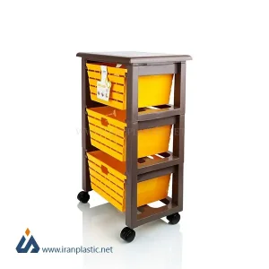 جای پیاز و سیب زمینی کابان سه طبقه زیباسازان پلاستیک کد 37004