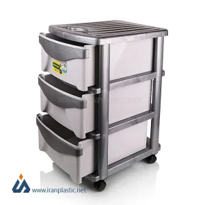 فایل سه طبقه کشویی زیباسازان پلاستیک کد 37013