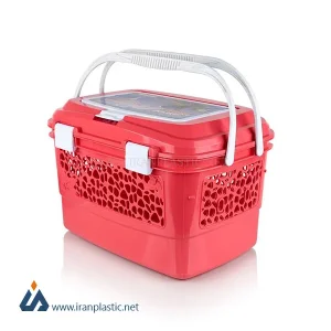 سبد پیک نیک سفری گل سنگ زیبا پلاستیک کد 34001