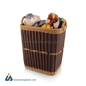 سبد لباس بافت ارغوان زیبا پلاستیک کد 51066