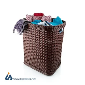 سبد لباس بافت سرو زیبا پلاستیک کد 51058