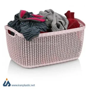 سبد رخت بیضی روشا هوم کت پلاستیک