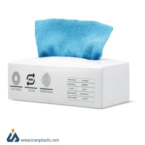 دستمال میکروفایبر 20 در 20 جعبه دار کلبه