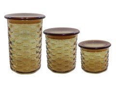 ست بانکه حبوبات حصیری سه سایز بیتا