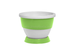 گلدان دورنگ بیتا پلاستیک