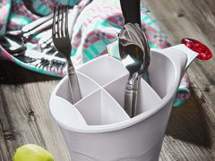 جا قاشقی دوجداره رومیزی چارسین پلاستیک