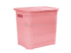 سبد رخت دربدار کوتاه طرح بامبو لیمون پلاستیک