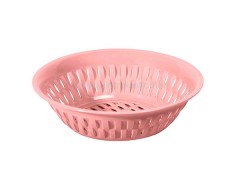 سبد میوه گرد بامبو بزرگ پلاستیک لیمون