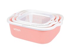 سرویس 6 پارچه لگن و آبکش نسیم