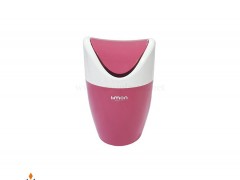 سطل کاغذ رومیزی کوچک پلاستیک لیمون