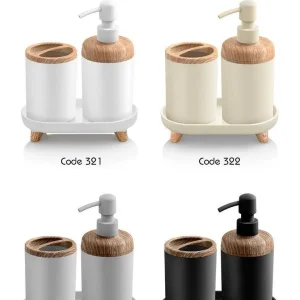 ست سه تکه طرح چوب مدل الیت اطلس پلاستیک