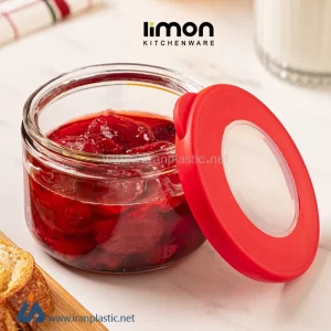 Glass jar with lemon silicone lid.webp