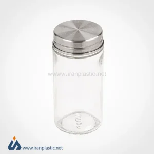 Glass spice jar 100 ml, metal lid, lemon.webp