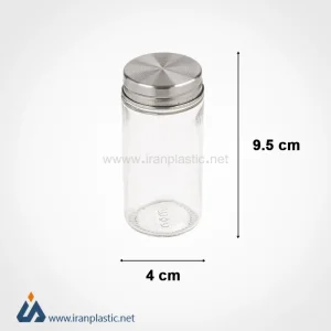 Glass spice jar 100 ml, metal lid, lemon.webp