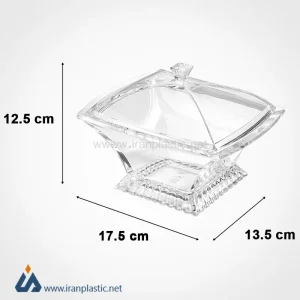 شکلات خوری چهارگوش اکرولیک لیمون 2461.webp