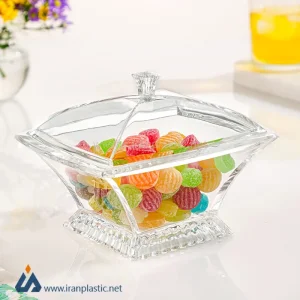 شکلات خوری چهارگوش اکرولیک لیمون 2461