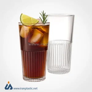 لیوان شیشه ای 410 سی سی ( دوعددی ) لیمون 2482.webp