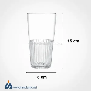 لیوان شیشه ای 410 سی سی ( دوعددی ) لیمون 2482.webp