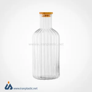 بطری آب 1.4 لیتر درب چوبی لیمون 2355.webp