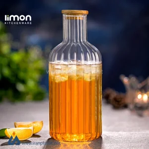بطری آب 1.4 لیتر درب چوبی لیمون 2355