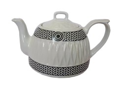 قوری سماوری چینی گل برجسته