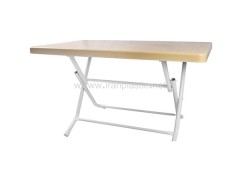 میز پلاستیکی 6 نفره پایه فلزی هوم کت