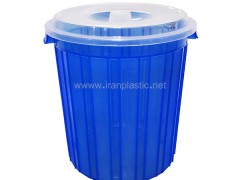 سطل زباله شفاف ماهینی پلاستیک