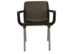 صندلی پایه فلزی دسته دار صبا پلاستیک نت کد 182