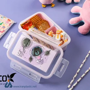 ظرف فریزری تاپلاک چاپدار تابا پلاستیک کد 405