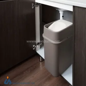 سطل زباله بادبزنی آریاسام پلاستیک