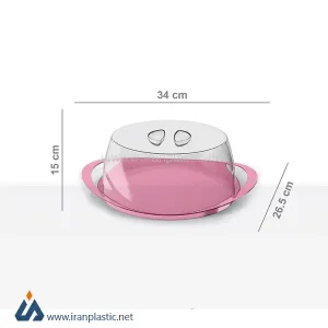ظرف نگهدارنده کیک و شیرینی مرسه پلاستیک 900701
