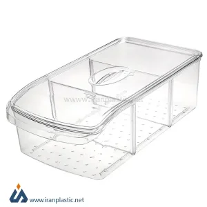 باکس یخچالی کریستال مرسه پلاستیک سایز 2