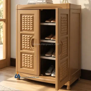 جاکفشی کابینتی دربدار زمرد هوم کت پلاستیک 1131