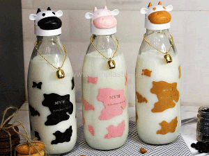 بطری شیر میلکا شیشه و بلور MVH