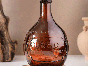 بطری آب شیشه ای  الیو تاپ پلاست 9051