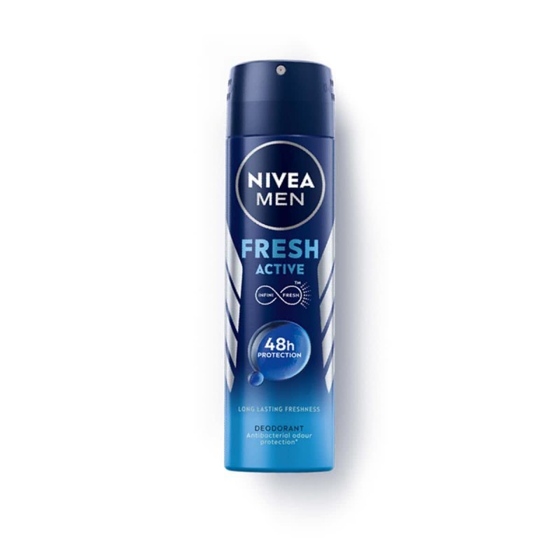 اسپری خوشبوکننده بدن مردانه نیوا مدل فرش اکتیو Nivea Fresh Active