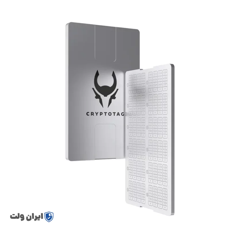 محافظ فولادی عبارات بازیابی کریپتوتگ زئوس CRYPTOTAG ZEUS